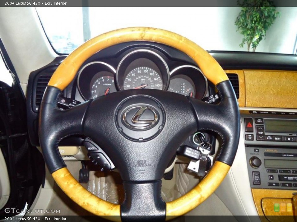 Ecru Interior Steering Wheel for the 2004 Lexus SC 430 #39382653