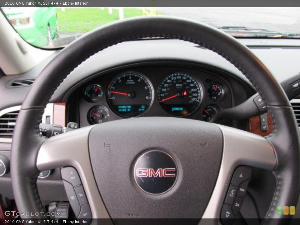 Ebony Interior Steering Wheel for the 2010 GMC Yukon XL SLT 4x4 #39385249