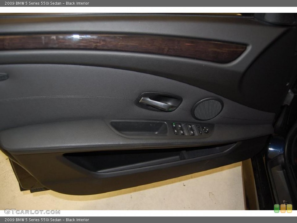 Black Interior Door Panel for the 2009 BMW 5 Series 550i Sedan #39386497