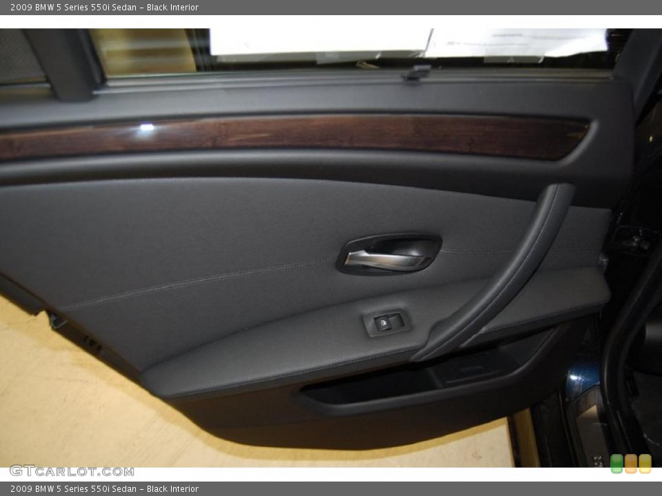 Black Interior Door Panel for the 2009 BMW 5 Series 550i Sedan #39386541