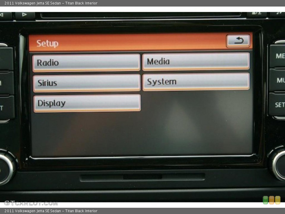 Titan Black Interior Controls for the 2011 Volkswagen Jetta SE Sedan #39386625