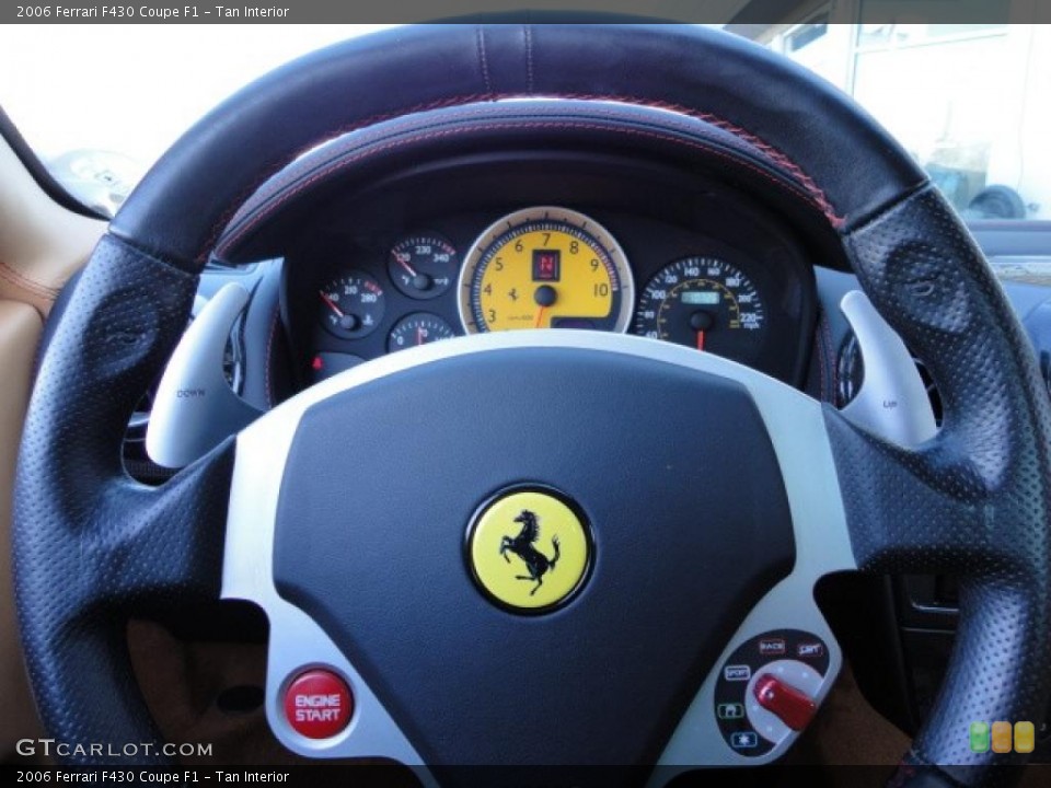 Tan Interior Steering Wheel for the 2006 Ferrari F430 Coupe F1 #39389353