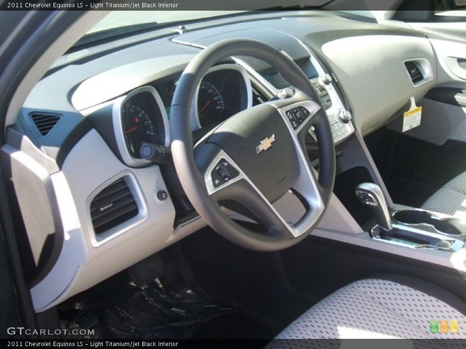 Light Titanium/Jet Black Interior Prime Interior for the 2011 Chevrolet Equinox LS #39389373