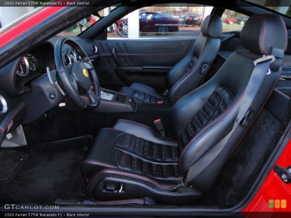 Black Interior Photo for the 2003 Ferrari 575M Maranello F1 #39389713