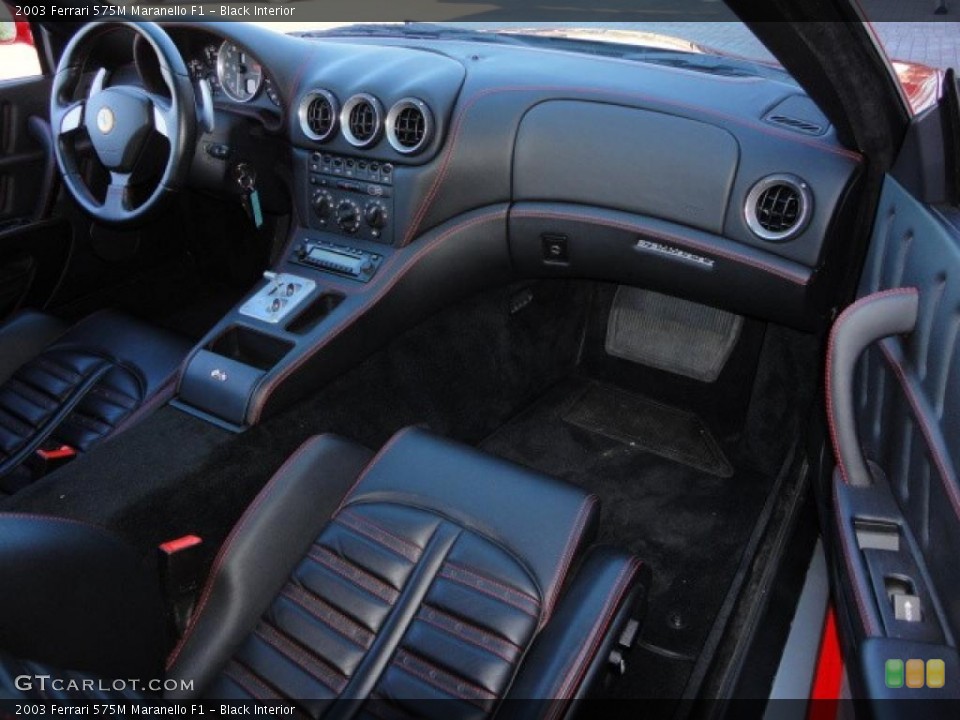 Black Interior Dashboard for the 2003 Ferrari 575M Maranello F1 #39389729