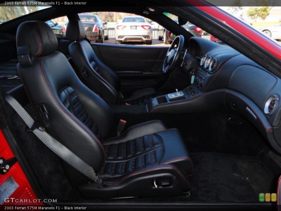 Black Interior Photo for the 2003 Ferrari 575M Maranello F1 #39389745