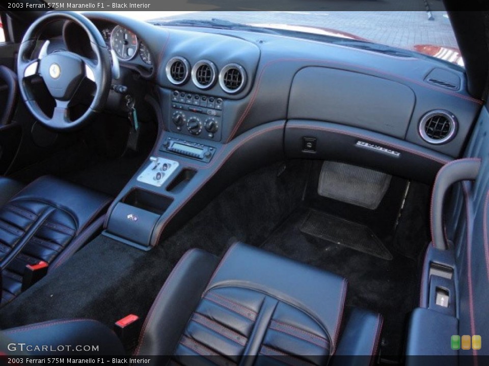 Black Interior Dashboard for the 2003 Ferrari 575M Maranello F1 #39389761
