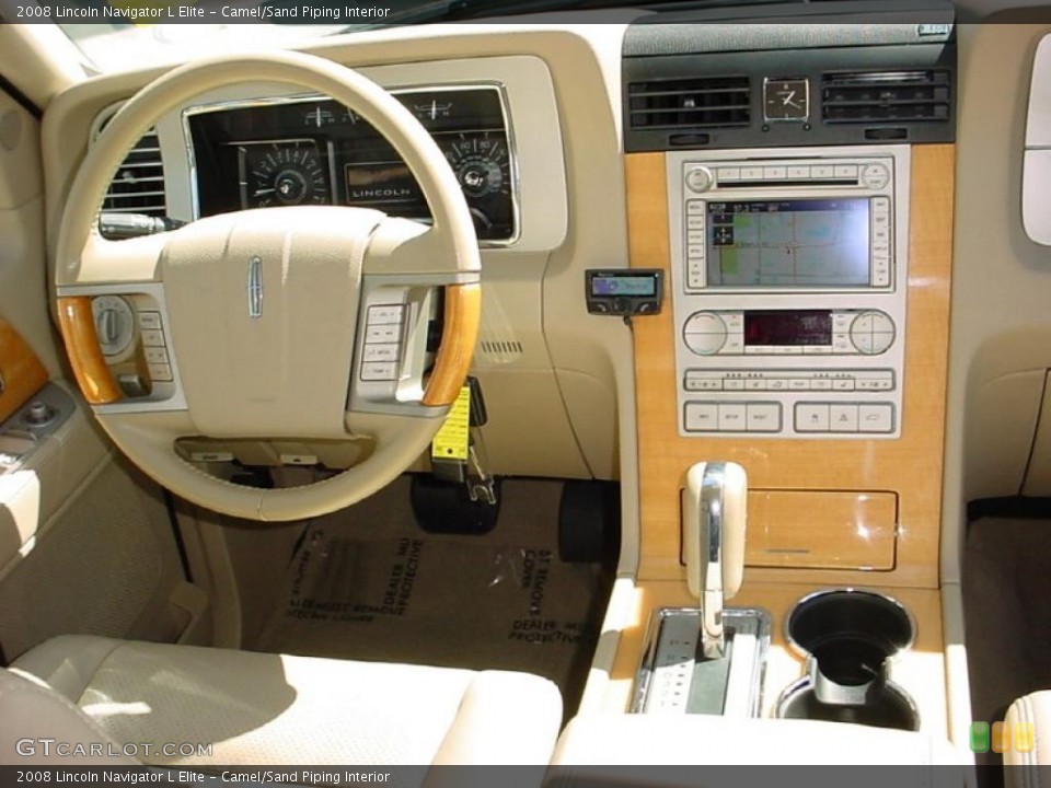 Camel/Sand Piping Interior Dashboard for the 2008 Lincoln Navigator L Elite #39390593
