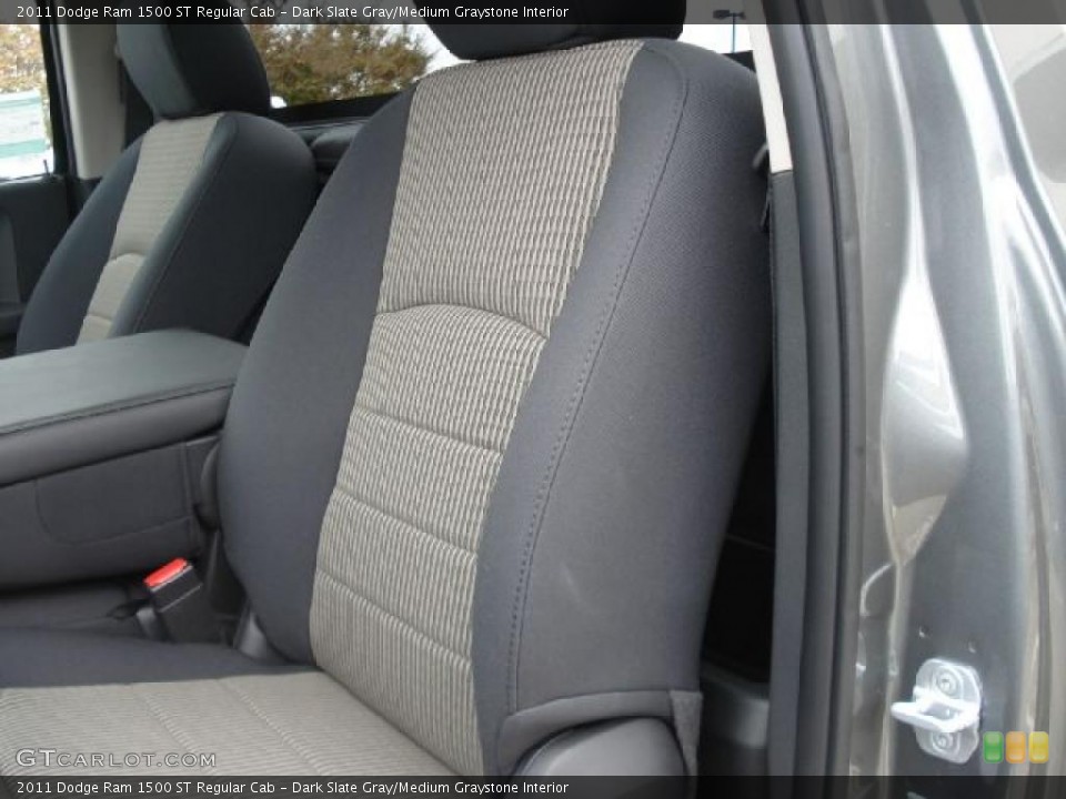 Dark Slate Gray/Medium Graystone Interior Photo for the 2011 Dodge Ram 1500 ST Regular Cab #39390653