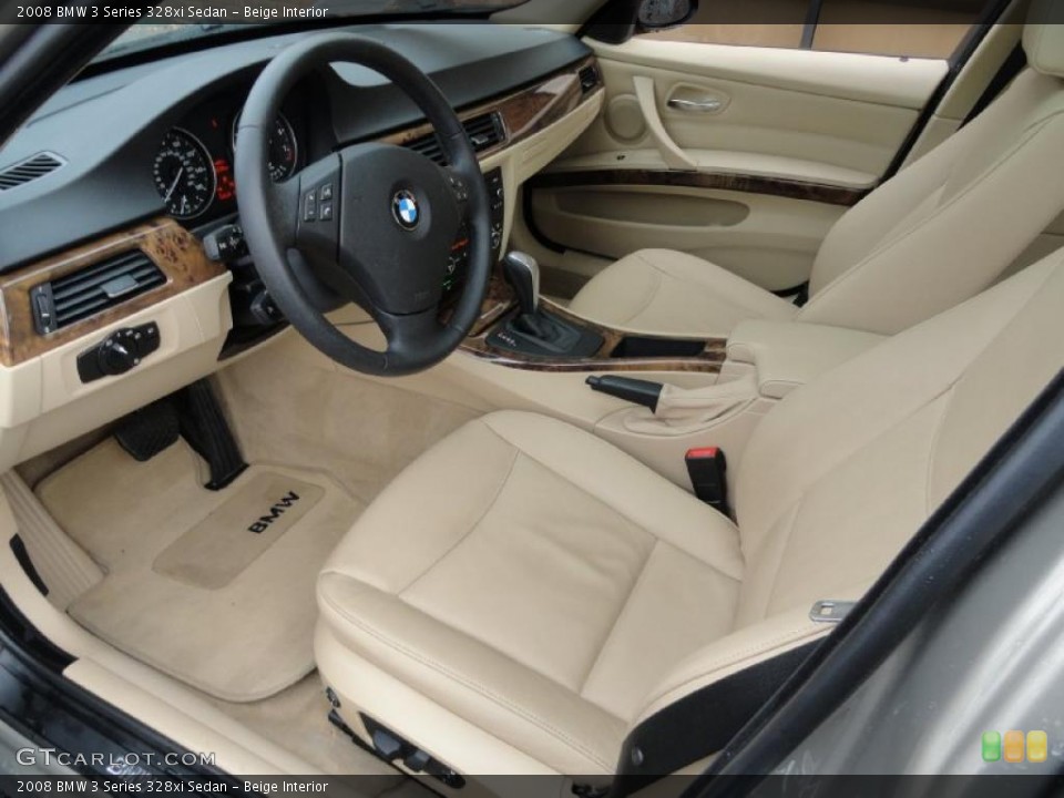 Beige Interior Prime Interior for the 2008 BMW 3 Series 328xi Sedan #39391269