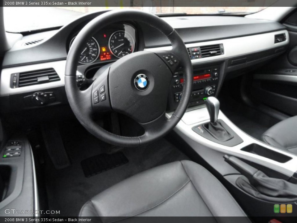 Black Interior Prime Interior for the 2008 BMW 3 Series 335xi Sedan #39391865