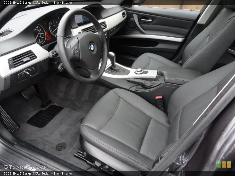 Black Interior Prime Interior for the 2008 BMW 3 Series 335xi Sedan #39392685