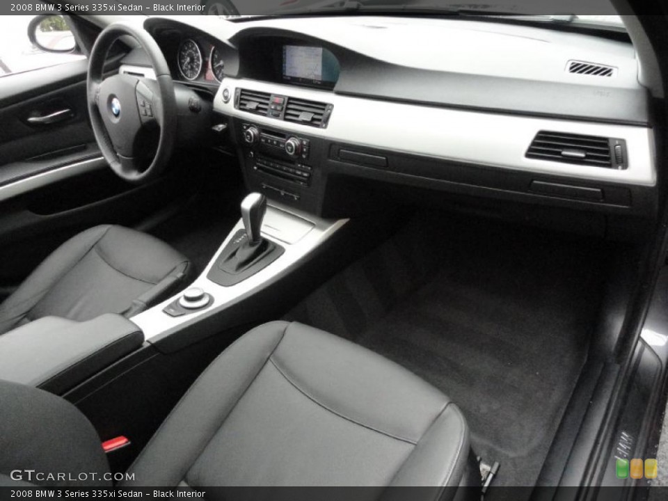 Black Interior Dashboard for the 2008 BMW 3 Series 335xi Sedan #39392717
