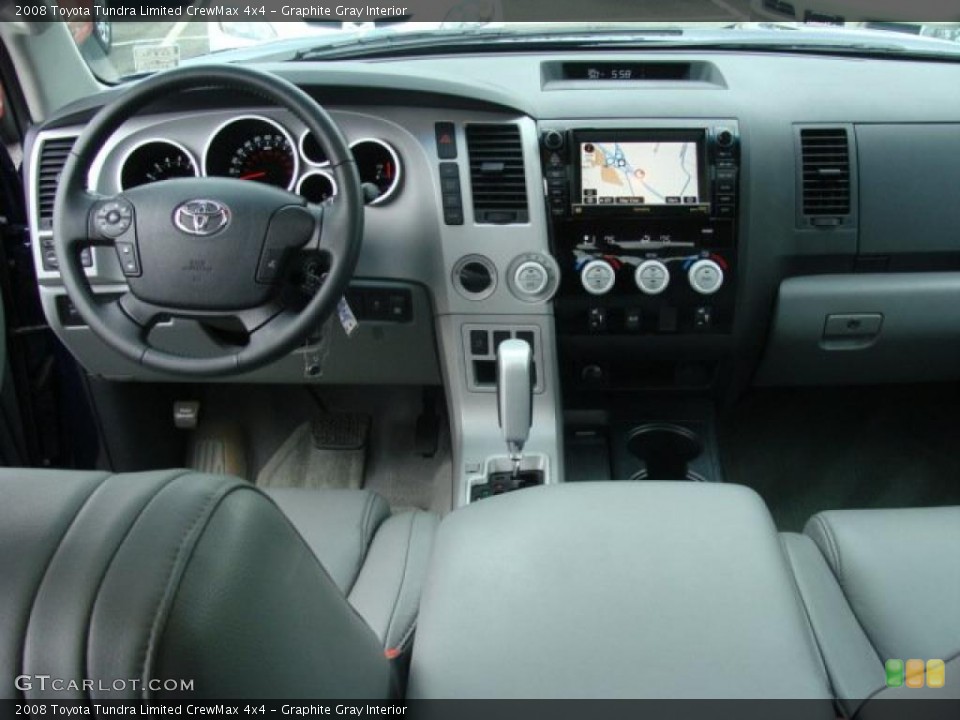 Graphite Gray Interior Dashboard for the 2008 Toyota Tundra Limited CrewMax 4x4 #39392961