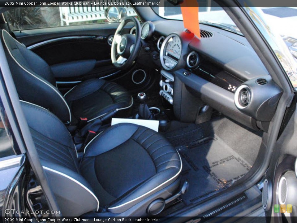 Lounge Carbon Black Leather Interior Photo for the 2009 Mini Cooper John Cooper Works Clubman #39394485