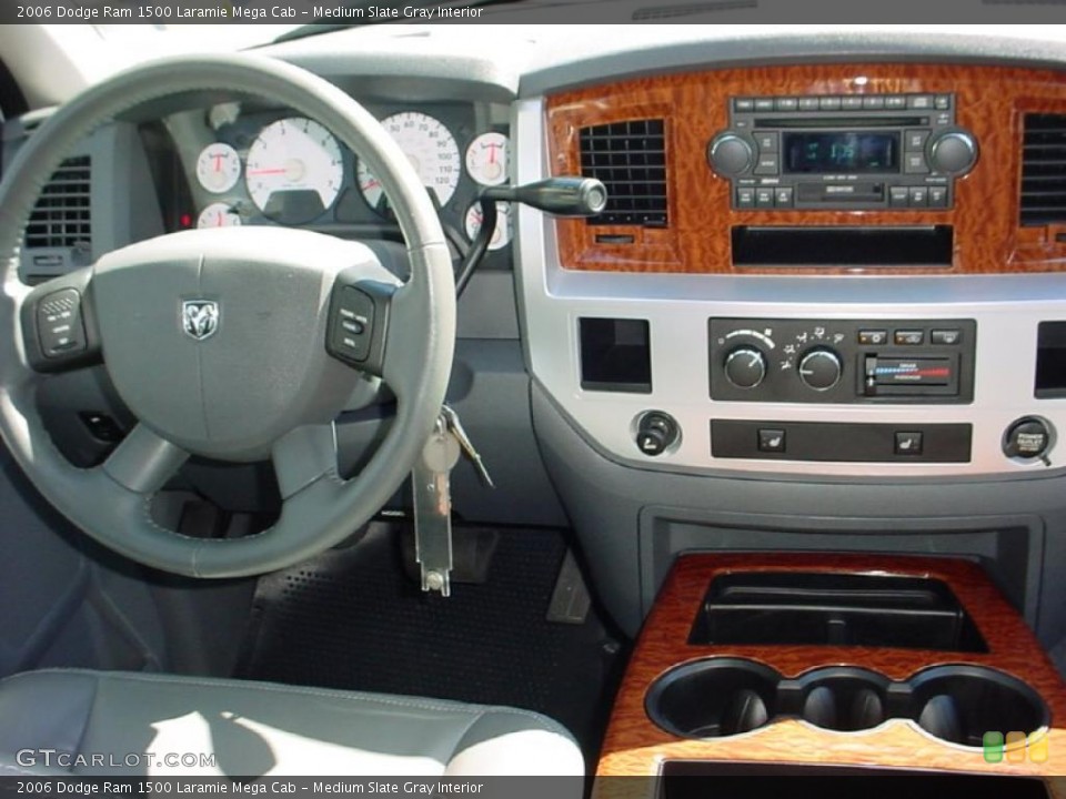 Medium Slate Gray Interior Dashboard for the 2006 Dodge Ram 1500 Laramie Mega Cab #39394537
