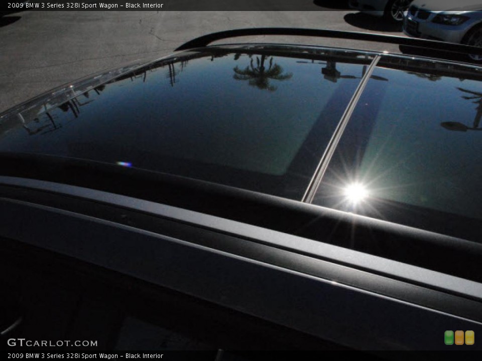 Black Interior Sunroof for the 2009 BMW 3 Series 328i Sport Wagon #39394758