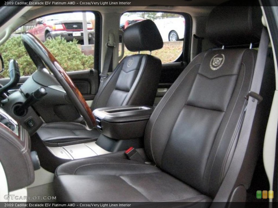 Cocoa/Very Light Linen Interior Photo for the 2009 Cadillac Escalade ESV Platinum AWD #39394909