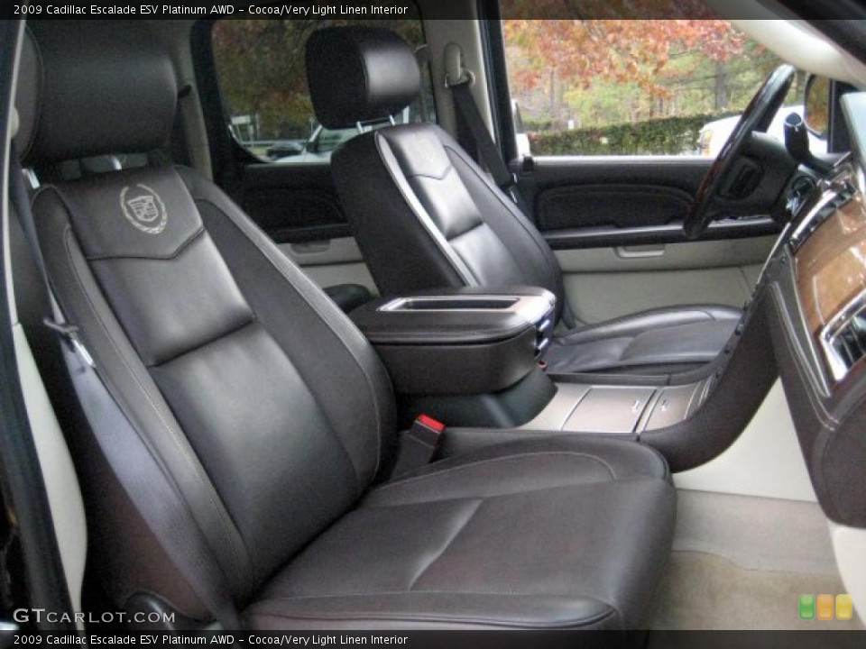 Cocoa/Very Light Linen Interior Photo for the 2009 Cadillac Escalade ESV Platinum AWD #39394921
