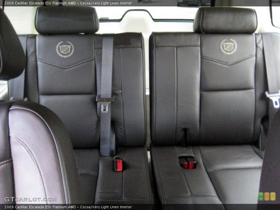 Cocoa/Very Light Linen Interior Photo for the 2009 Cadillac Escalade ESV Platinum AWD #39394953