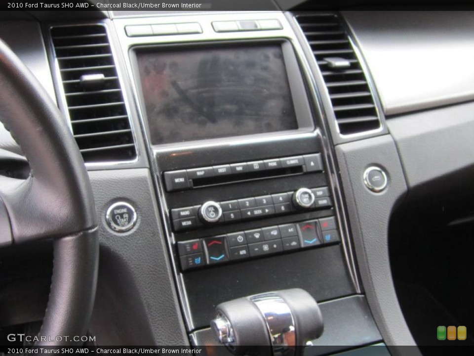 Charcoal Black/Umber Brown Interior Controls for the 2010 Ford Taurus SHO AWD #39396153