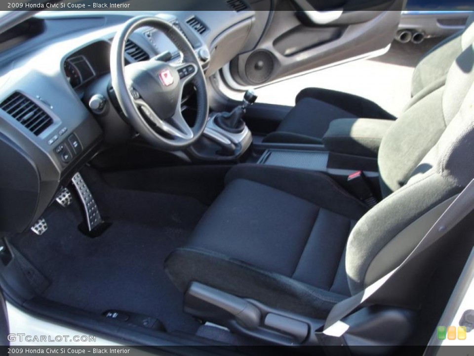 Black Interior Prime Interior for the 2009 Honda Civic Si Coupe #39396933