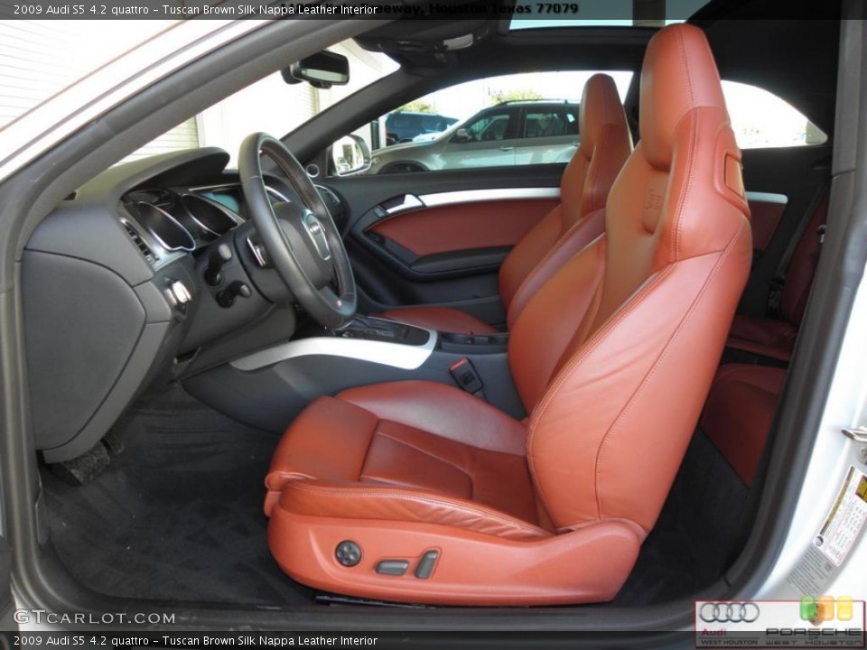Tuscan Brown Silk Nappa Leather Interior Photo for the 2009 Audi S5 4.2 quattro #39396989
