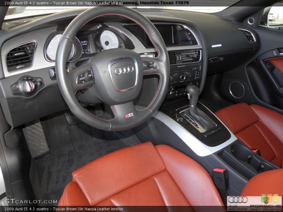 Tuscan Brown Silk Nappa Leather Interior Prime Interior for the 2009 Audi S5 4.2 quattro #39397013