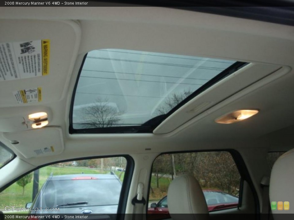Stone Interior Sunroof for the 2008 Mercury Mariner V6 4WD #39397125