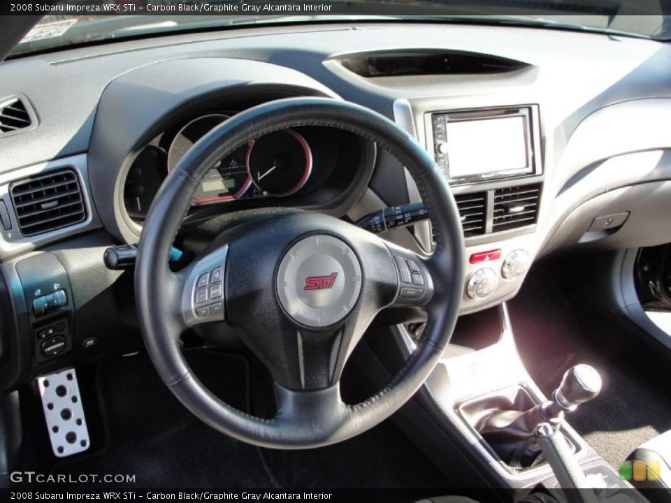 Carbon Black/Graphite Gray Alcantara Interior Photo for the 2008 Subaru Impreza WRX STi #39397405