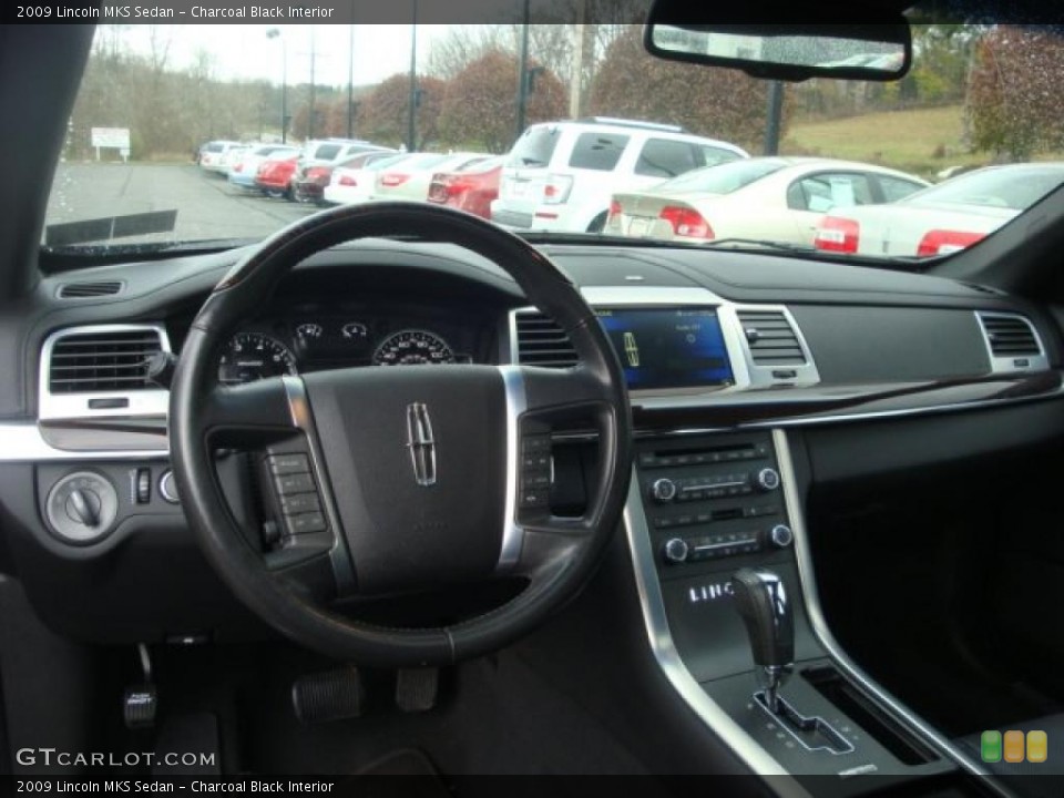 Charcoal Black Interior Dashboard for the 2009 Lincoln MKS Sedan #39397509