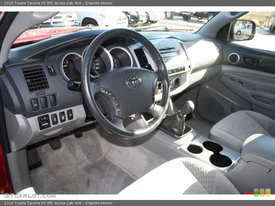 Graphite Interior Prime Interior for the 2010 Toyota Tacoma V6 SR5 Access Cab 4x4 #39397933