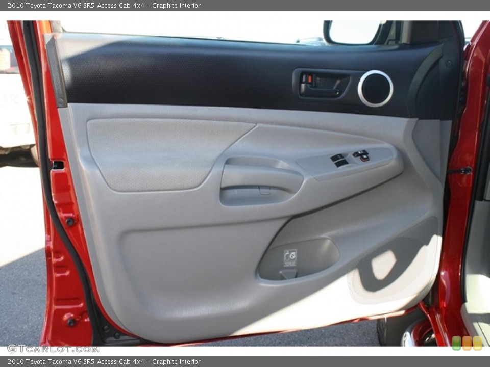 Graphite Interior Door Panel for the 2010 Toyota Tacoma V6 SR5 Access Cab 4x4 #39398037