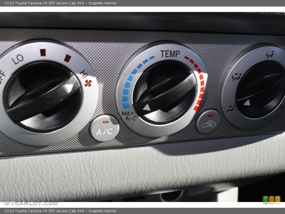 Graphite Interior Controls for the 2010 Toyota Tacoma V6 SR5 Access Cab 4x4 #39398125