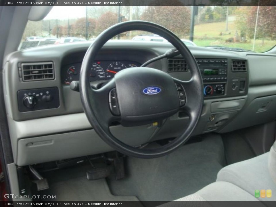 Medium Flint Interior Steering Wheel for the 2004 Ford F250 Super Duty XLT SuperCab 4x4 #39398569