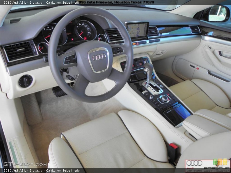 Cardamom Beige Interior Prime Interior for the 2010 Audi A8 L 4.2 quattro #39398901