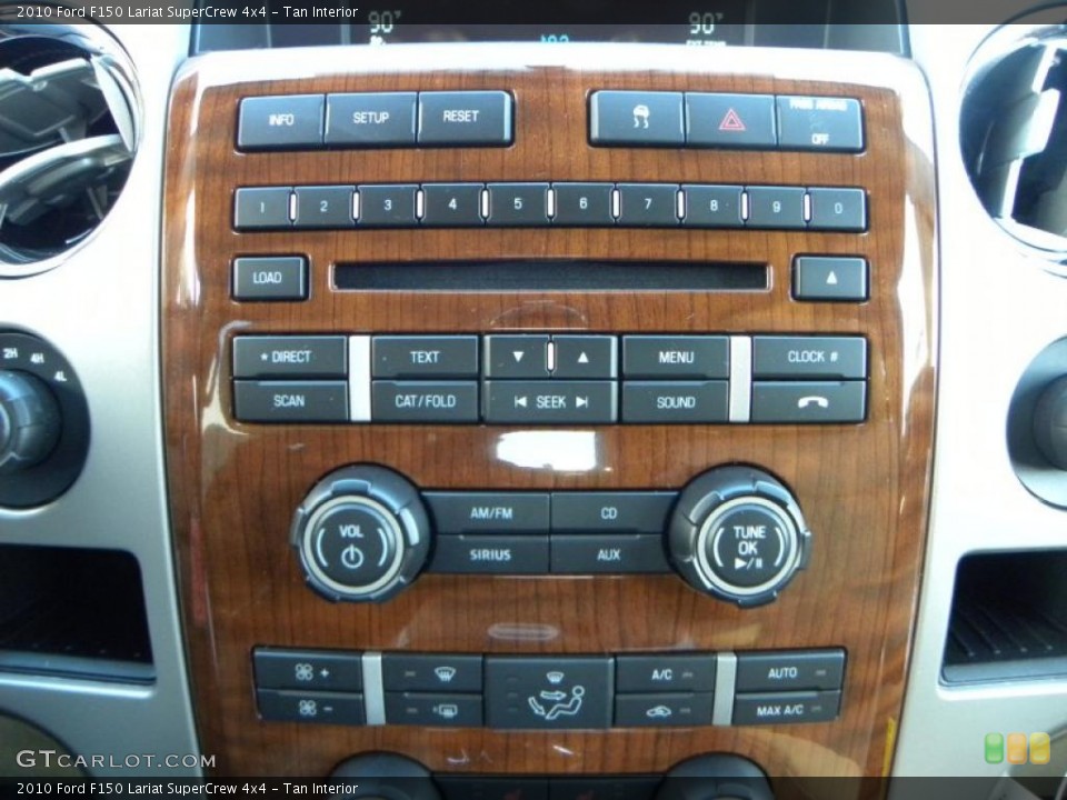 Tan Interior Controls for the 2010 Ford F150 Lariat SuperCrew 4x4 #39398969