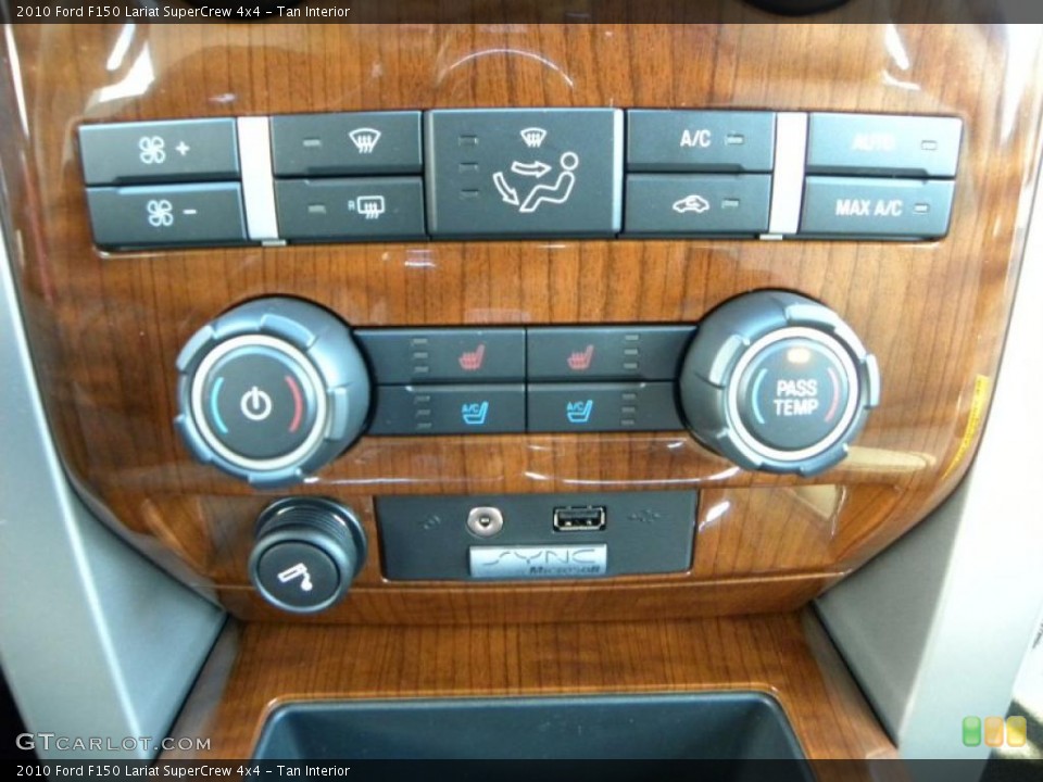 Tan Interior Controls for the 2010 Ford F150 Lariat SuperCrew 4x4 #39398985