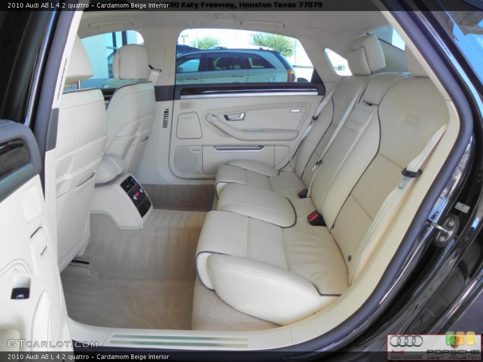 Cardamom Beige Interior Photo for the 2010 Audi A8 L 4.2 quattro #39398997  | GTCarLot.com