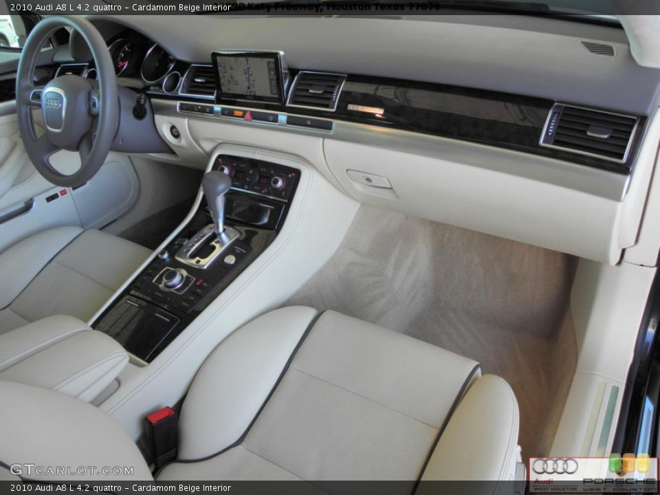 Cardamom Beige Interior Dashboard for the 2010 Audi A8 L 4.2 quattro #39399245