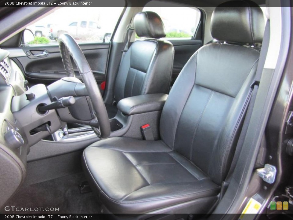 Ebony Black Interior Photo for the 2008 Chevrolet Impala LTZ #39400289
