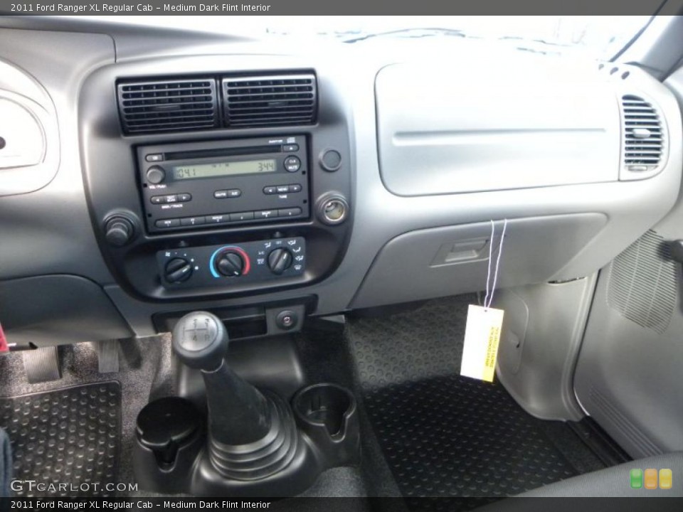 Medium Dark Flint Interior Dashboard for the 2011 Ford Ranger XL Regular Cab #39400416
