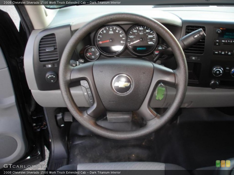 Dark Titanium Interior Steering Wheel for the 2008 Chevrolet Silverado 1500 Work Truck Extended Cab #39402061