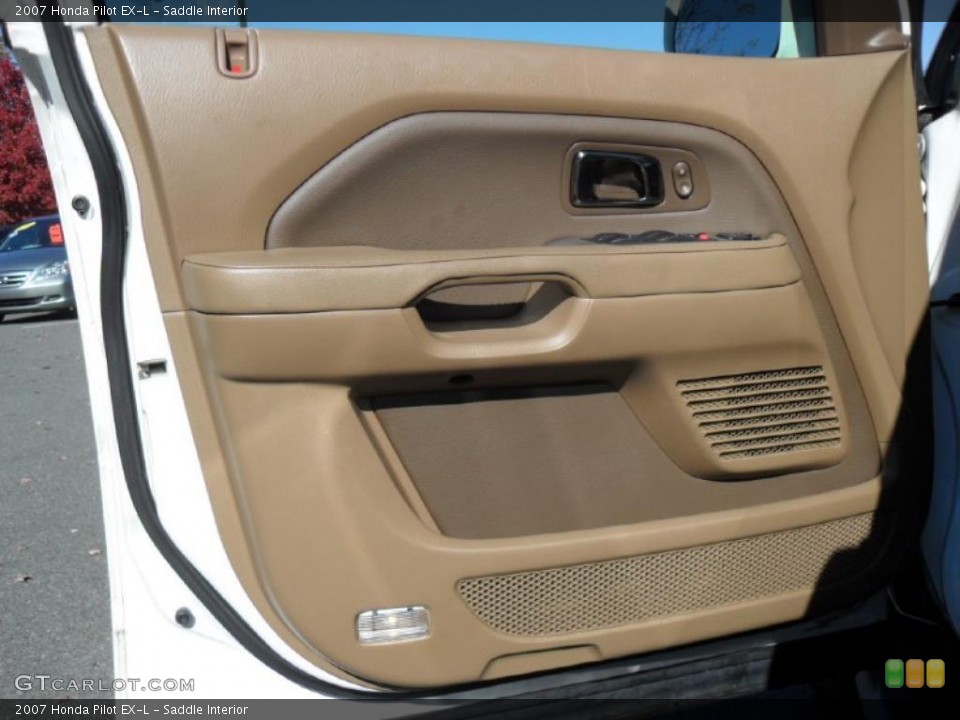 Saddle Interior Door Panel for the 2007 Honda Pilot EX-L #39403469