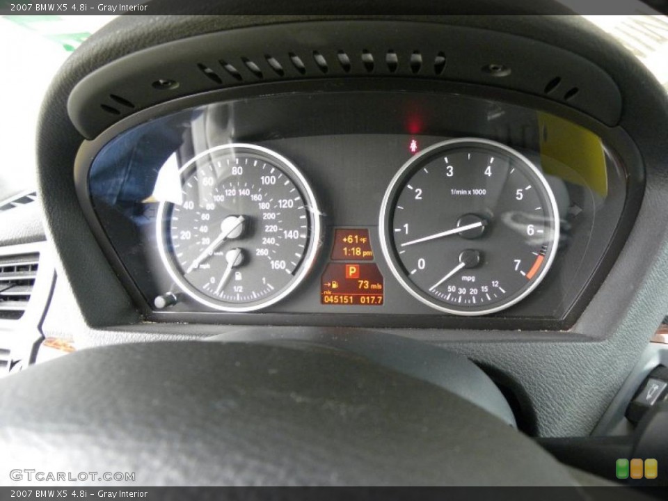 Gray Interior Gauges for the 2007 BMW X5 4.8i #39403525