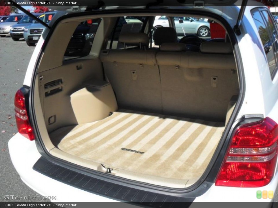 Ivory Interior Trunk for the 2003 Toyota Highlander V6 #39405233
