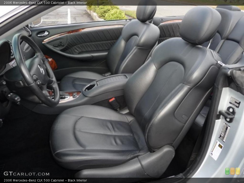 Black Interior Photo for the 2006 Mercedes-Benz CLK 500 Cabriolet #39406837