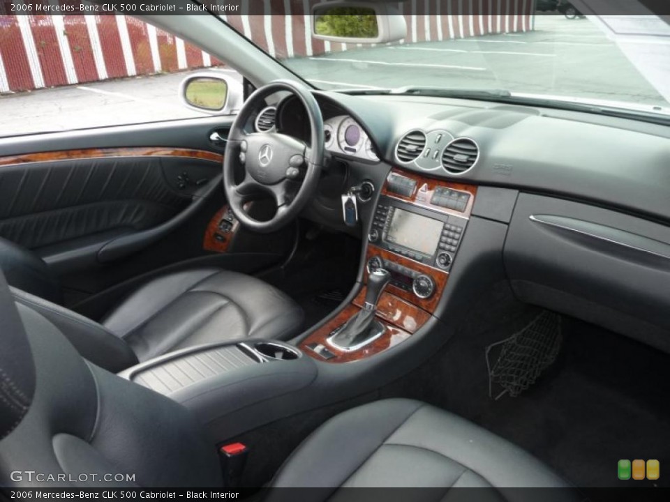 Black Interior Photo for the 2006 Mercedes-Benz CLK 500 Cabriolet #39406869