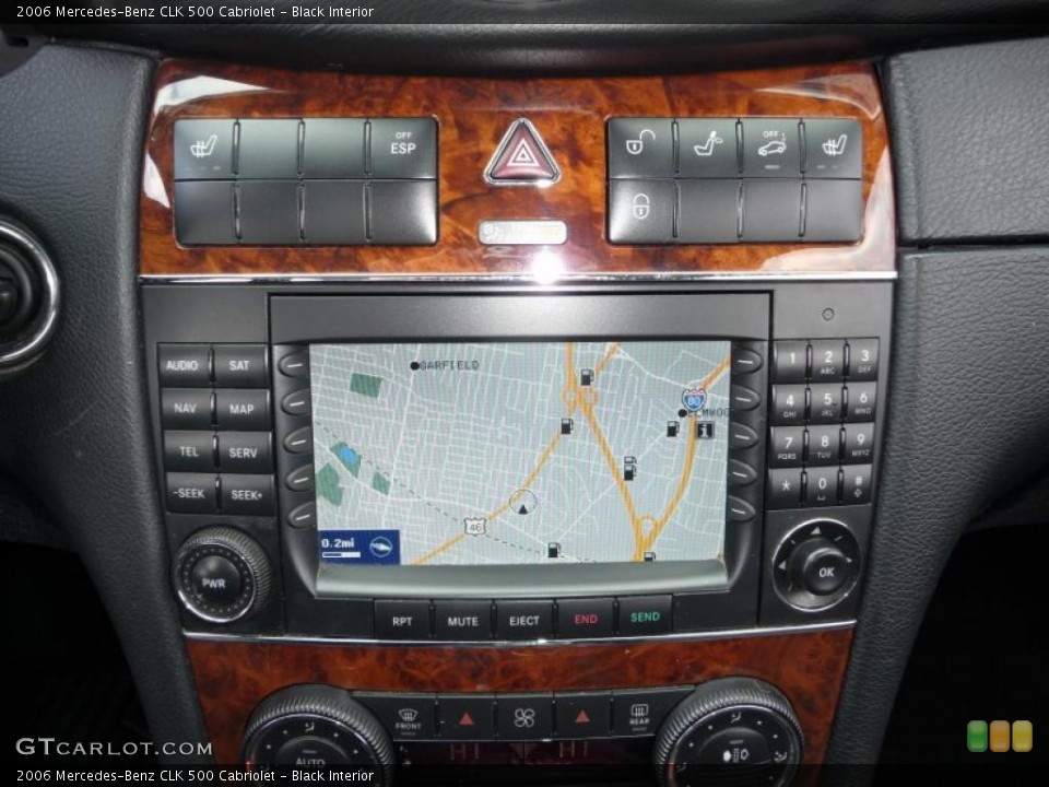 Black Interior Navigation for the 2006 Mercedes-Benz CLK 500 Cabriolet #39407165