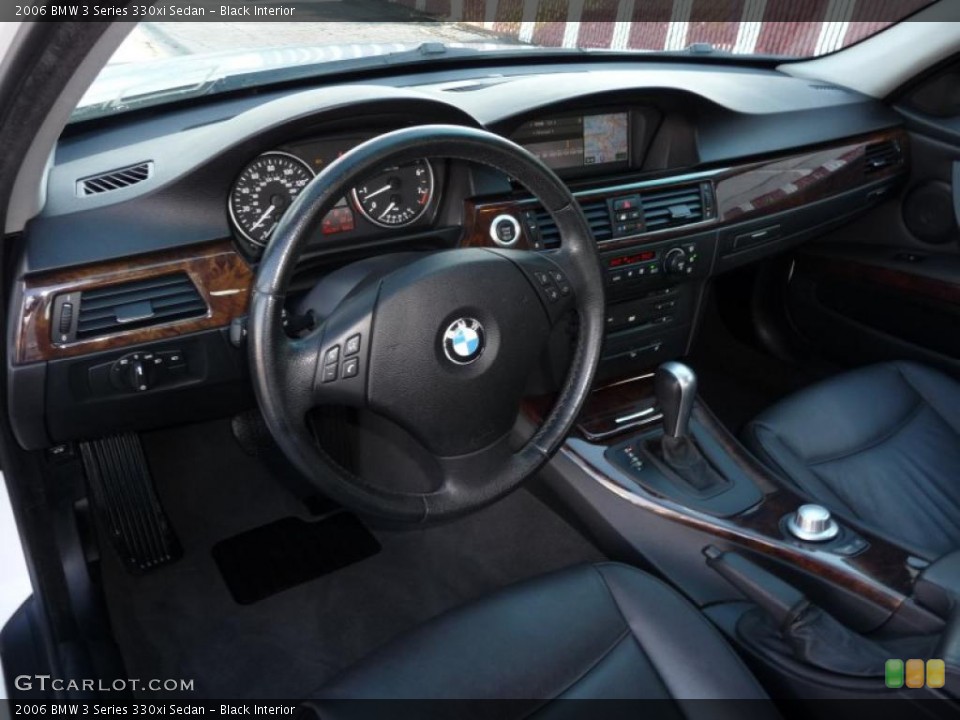 Black Interior Prime Interior for the 2006 BMW 3 Series 330xi Sedan #39408957